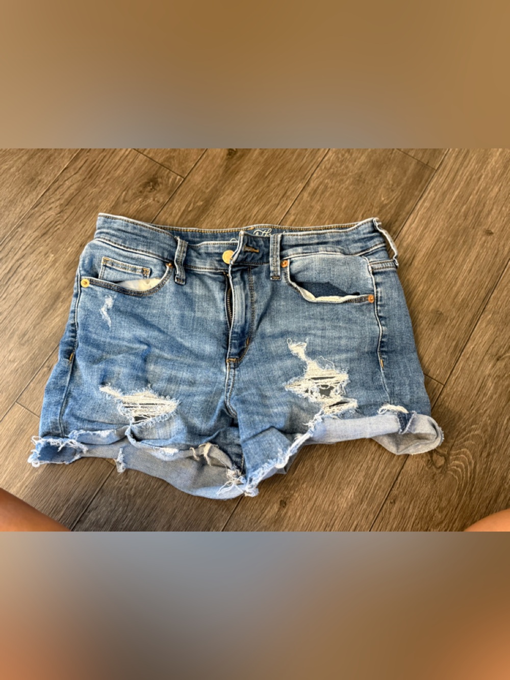 Universal Thread Light Blue Distressed Denim Cutoff Shorts